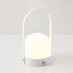 Portable Battery Operated Table Lamp with Touch Control – Stylish Cordless Bedside Lamp in Metal and Glass Design 9