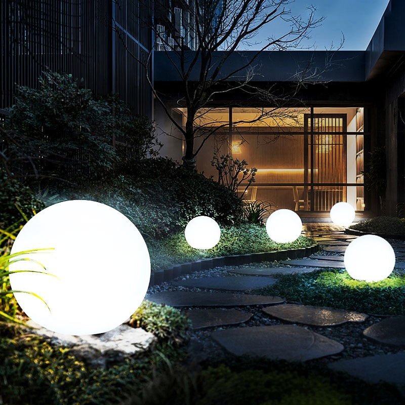Portable Outdoor LED Garden Lamp with Remote Control – 16 Color Options, Weather-Resistant Spherical Lantern 0