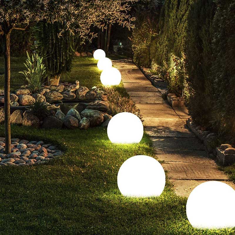 Portable Outdoor LED Garden Lamp with Remote Control – 16 Color Options, Weather-Resistant Spherical Lantern 2