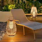 Rattan Outdoor Solar Lantern with Warm White LED – Eco-Friendly Solar Powered Outdoor Lamp for Garden and Patio 5