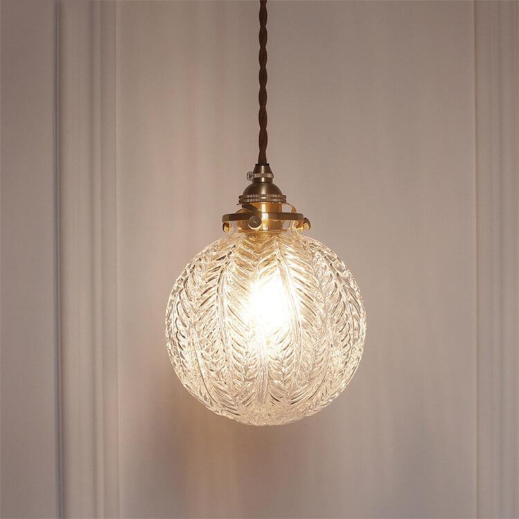 Retro Glass Globe Pendant Light – Adjustable Kitchen Pendant Lighting in Clear and Smoke Gray Finish 0
