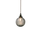 Retro Glass Globe Pendant Light – Adjustable Kitchen Pendant Lighting in Clear and Smoke Gray Finish 6