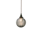 Retro Glass Globe Pendant Light – Adjustable Kitchen Pendant Lighting in Clear and Smoke Gray Finish 8