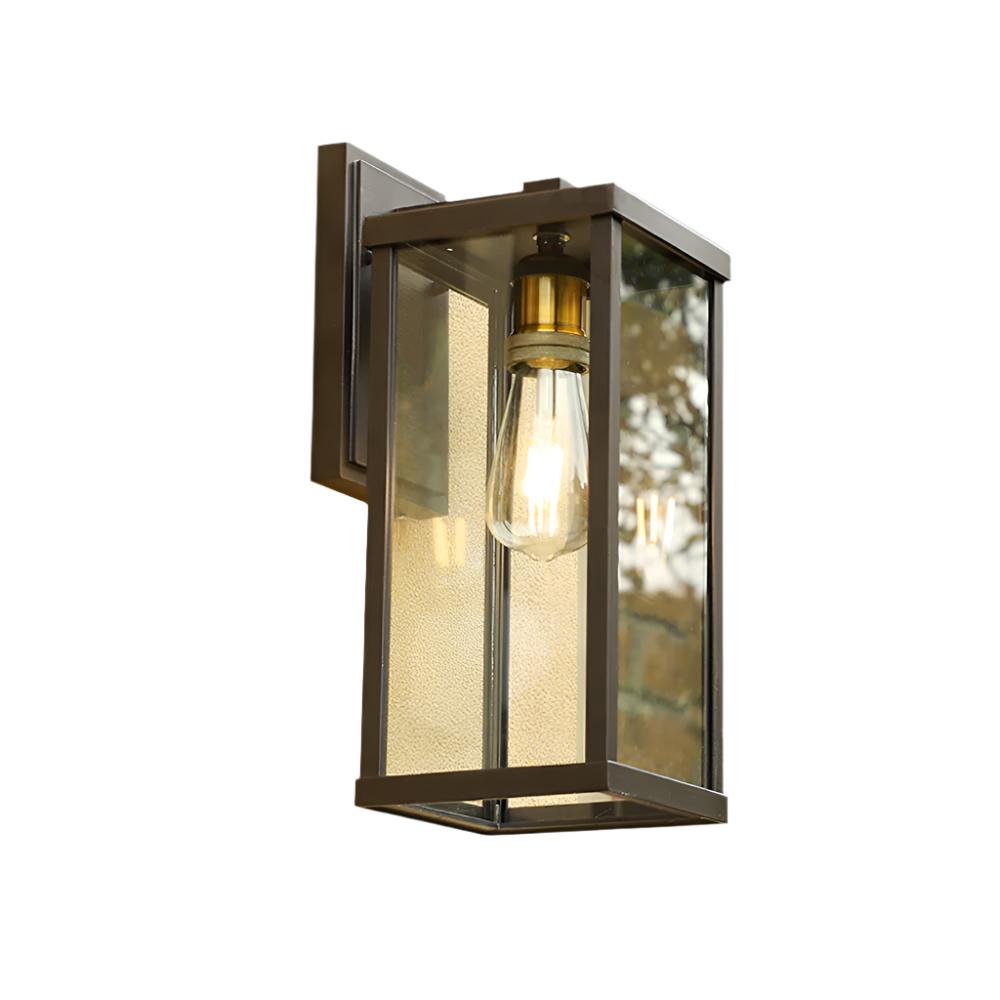 Retro Glass Outdoor Wall Lamp – Weatherproof Aluminum Outdoor Wall Sconce for Garden and Patio Lighting 0