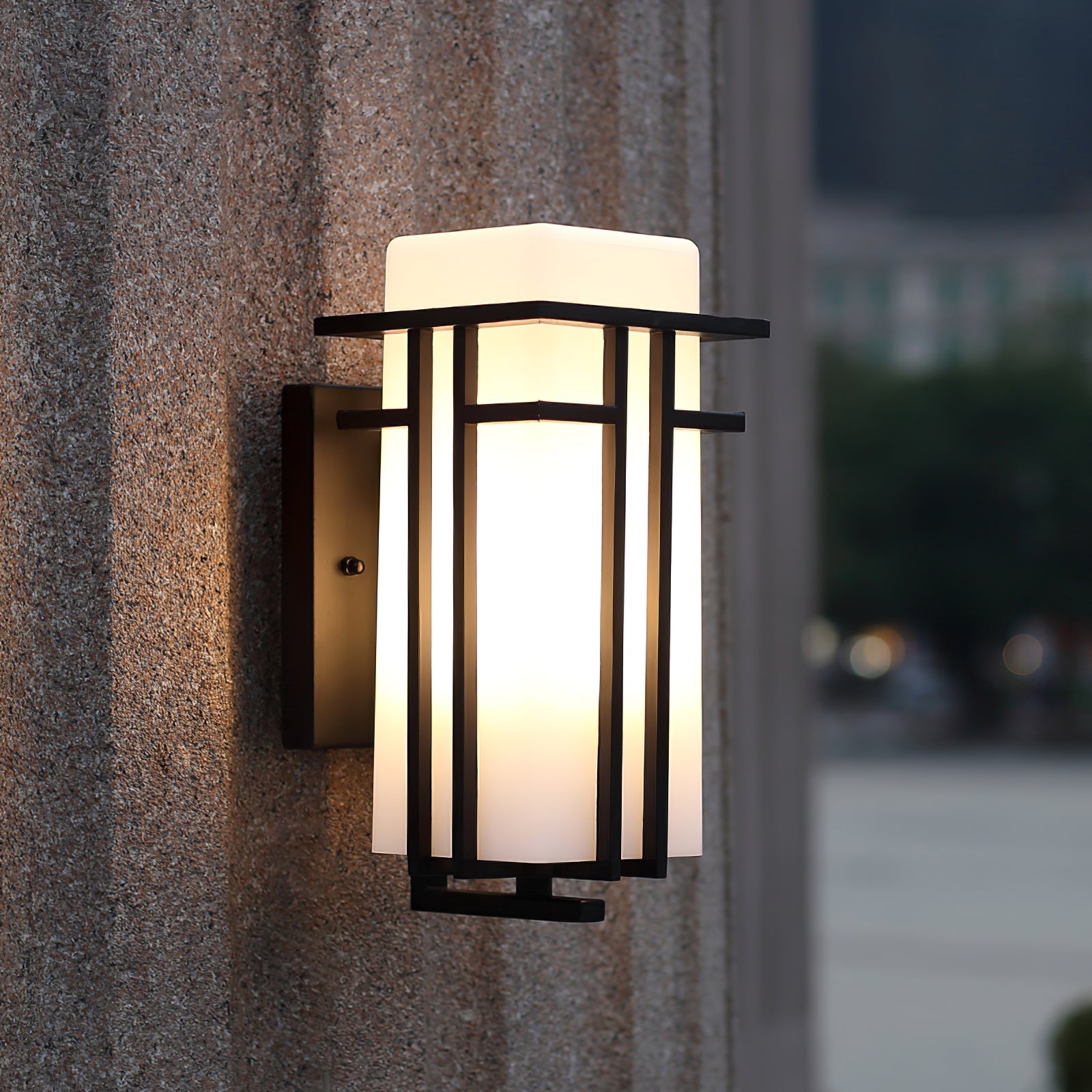 Retro Industrial Outdoor Wall Lamp - IP65 Waterproof Iron & Glass Exterior Wall Light, Available in Multiple Sizes 2