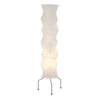 Rice Paper Floor Lamp Tripod Japandi Lantern Shade Living Room Home Decor - Stack & Clear 10