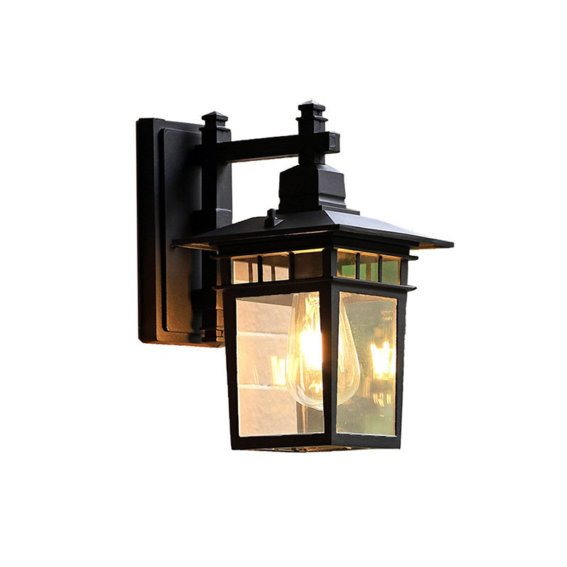 Rustic Outdoor Wall Sconce Lamp – Durable Cast Aluminum and Glass Fixture for Garden and Patio Lighting 3