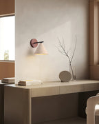 Rustic Wall Sconce Lighting with Stone Shade and Wooden Backplate 6