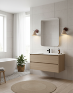 Rustic Wall Sconce Lighting with Stone Shade and Wooden Backplate 7