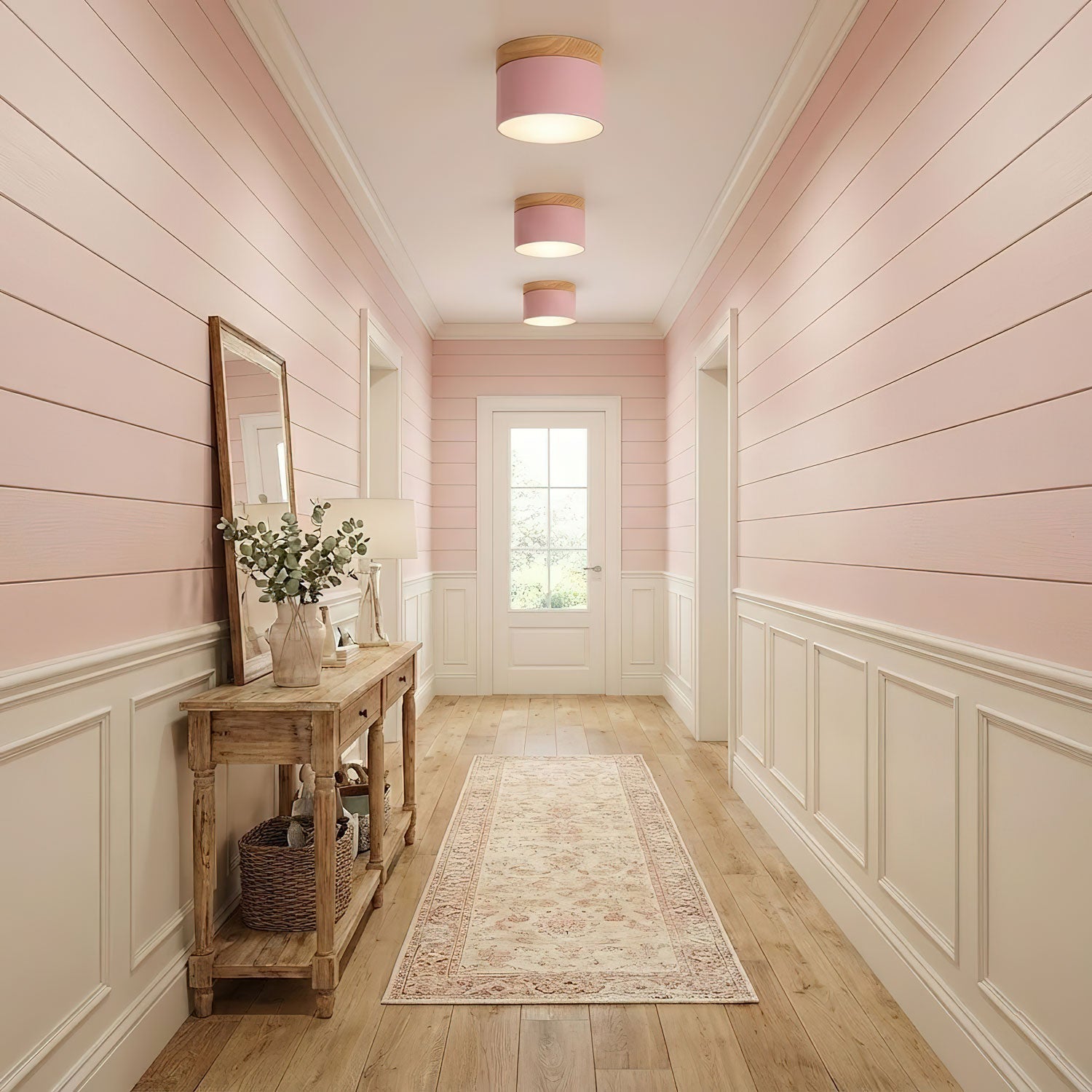 Scandinavian Ceiling Light Wood Metal Adjustable Beam  3