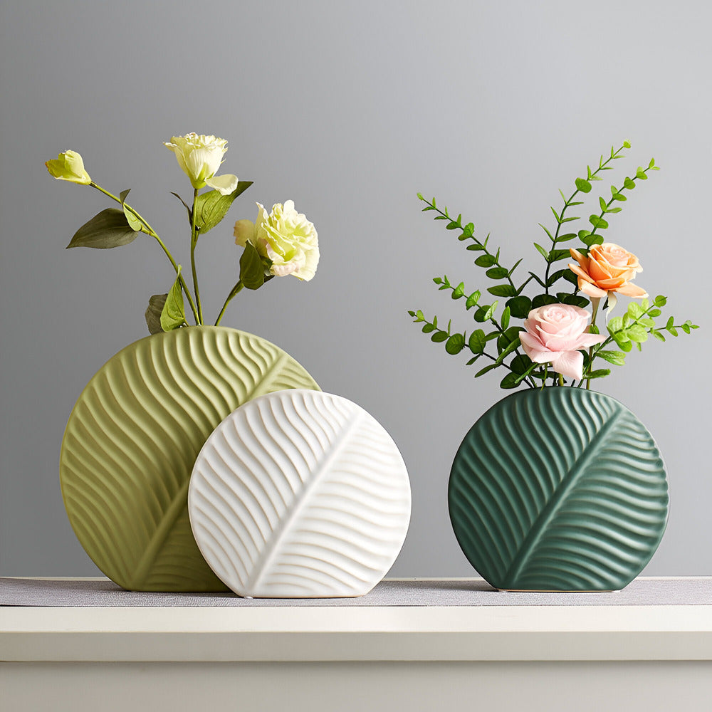 Scandinavian Ceramic Vase for Minimalist Flower Arrangements – Elegant Home Décor Piece 0