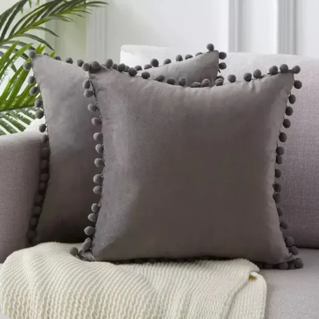 Scandinavian Decorative Cushion Cover - Soft Polyester and Cotton Throw Pillow for Couch, 45 x 45 cm 1