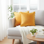 Scandinavian Decorative Cushion Cover - Soft Polyester and Cotton Throw Pillow for Couch, 45 x 45 cm 6