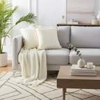 Scandinavian Decorative Cushion Cover - Soft Polyester and Cotton Throw Pillow for Couch, 45 x 45 cm 8