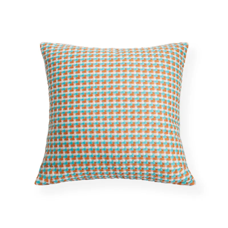 Scandinavian Decorative Throw Pillow Cover in Contrasting Colors – 45cm x 45cm, Modern Couch Accent Pillow 10