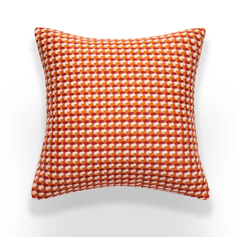 Scandinavian Decorative Throw Pillow Cover in Contrasting Colors – 45cm x 45cm, Modern Couch Accent Pillow 8