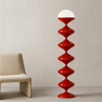 Scandinavian Floor Lamp with Cream Acrylic Shade – 1-Light Standing Lamp for Bedroom 3