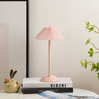 Scandinavian Rechargeable Table Lamp with Fabric Shade – Stylish Bedside Lamp for Modern Interiors 11