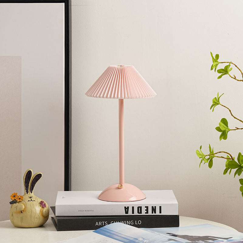 Scandinavian Rechargeable Table Lamp with Fabric Shade – Stylish Bedside Lamp for Modern Interiors 11