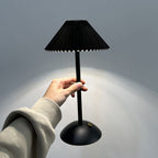 Scandinavian Rechargeable Table Lamp with Fabric Shade – Stylish Bedside Lamp for Modern Interiors 14