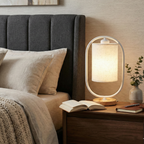 Scandinavian Style Solid Wood Table Lamp – Modern 1-Light Bedside Lamp for Bedroom or Living Room 15
