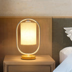 Scandinavian Style Solid Wood Table Lamp – Modern 1-Light Bedside Lamp for Bedroom or Living Room 2