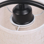 Scandinavian Style Solid Wood Table Lamp – Modern 1-Light Bedside Lamp for Bedroom or Living Room 5