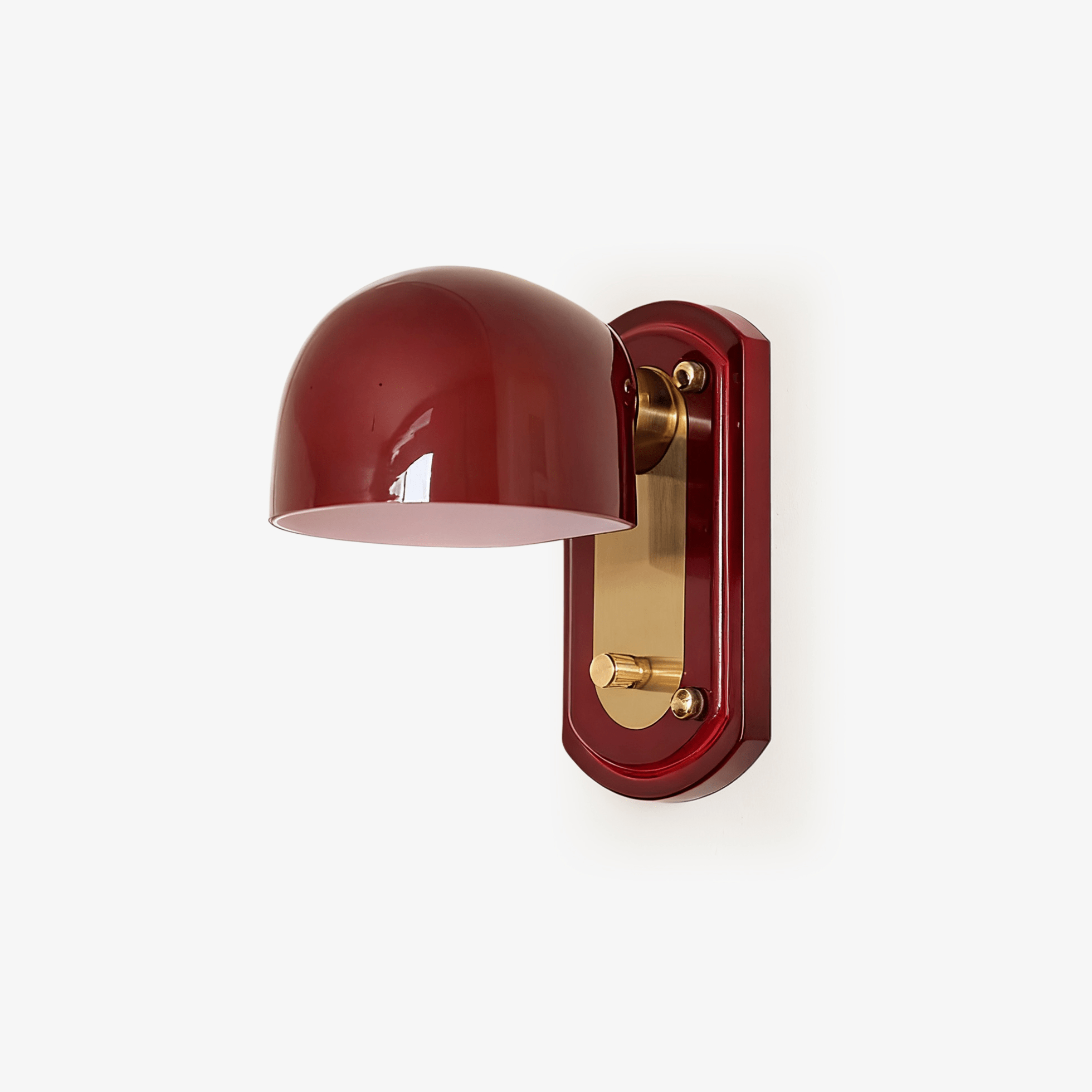 Scarlet Dome LED Wall Sconce With Gold Accents 0