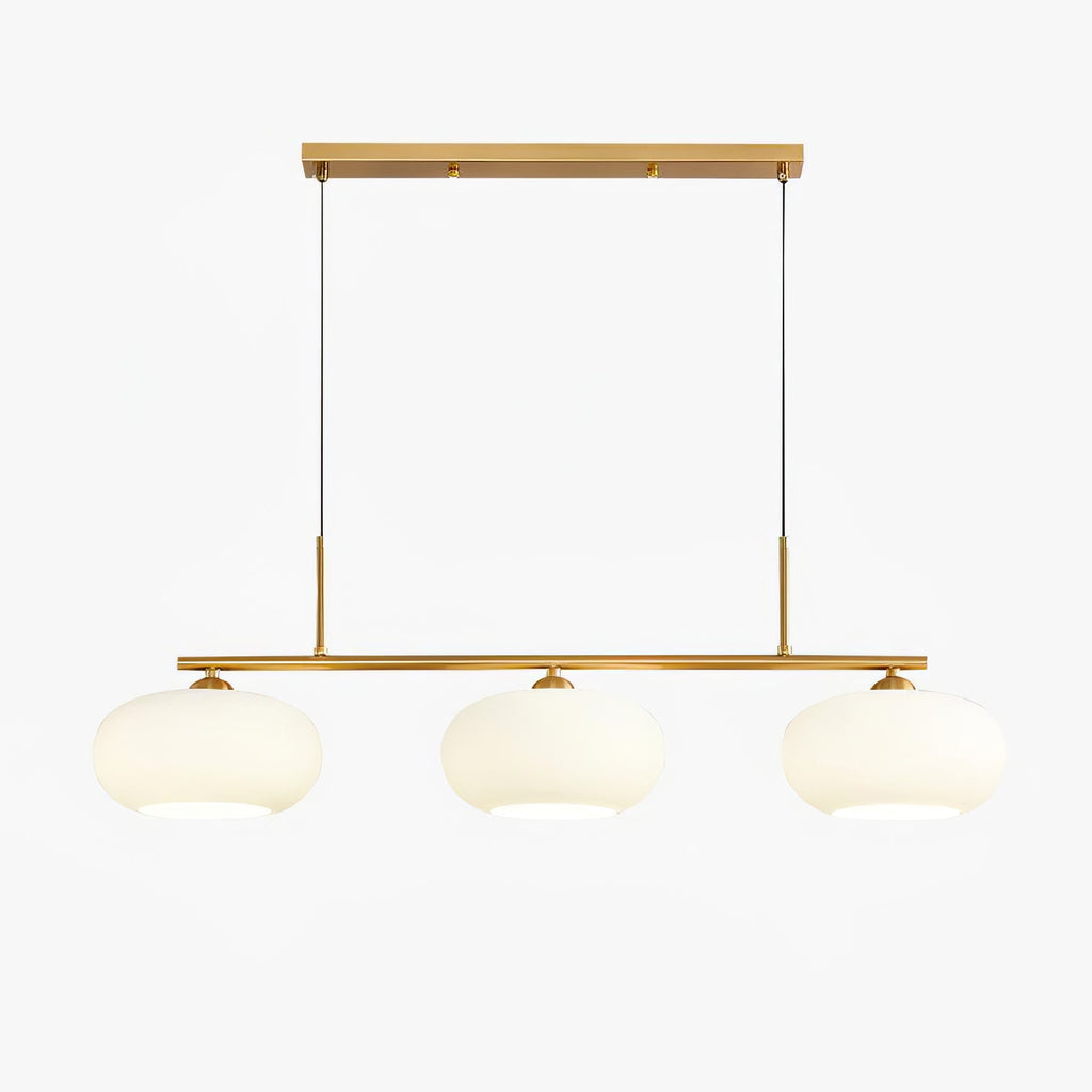Sculptural Pendant Light Adjustable Metal Glass Globe 1