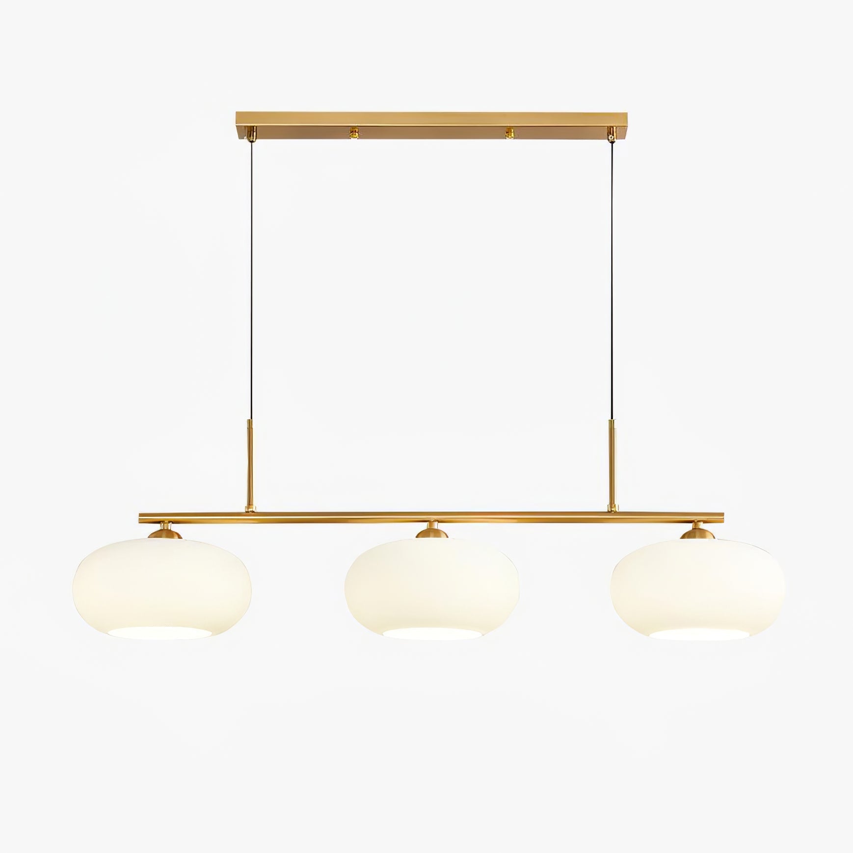 Sculptural Pendant Light Adjustable Metal Glass Globe 1