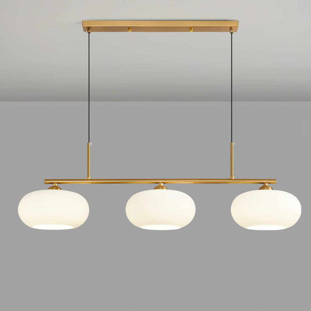 Sculptural Pendant Light Adjustable Metal Glass Globe 9