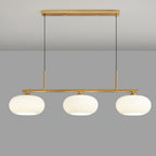 Sculptural Pendant Light Adjustable Metal Glass Globe 9