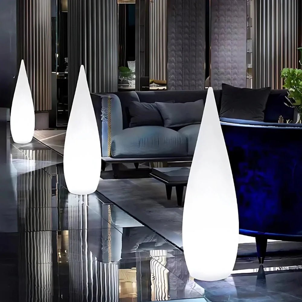 Sculptural Solar Garden Light with RGB Colors and USB Power – Waterproof Outdoor Ambient Light 3