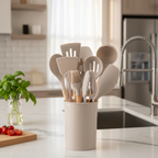 Silicone Cooking Utensils Set - 12pc Heat Resistant Kitchen Tools 14