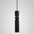 Slim Cylinder Pendant Light Clear Glass Dimmable Metal Nordic Ceiling Lamp Home Decor Stack Clear 0