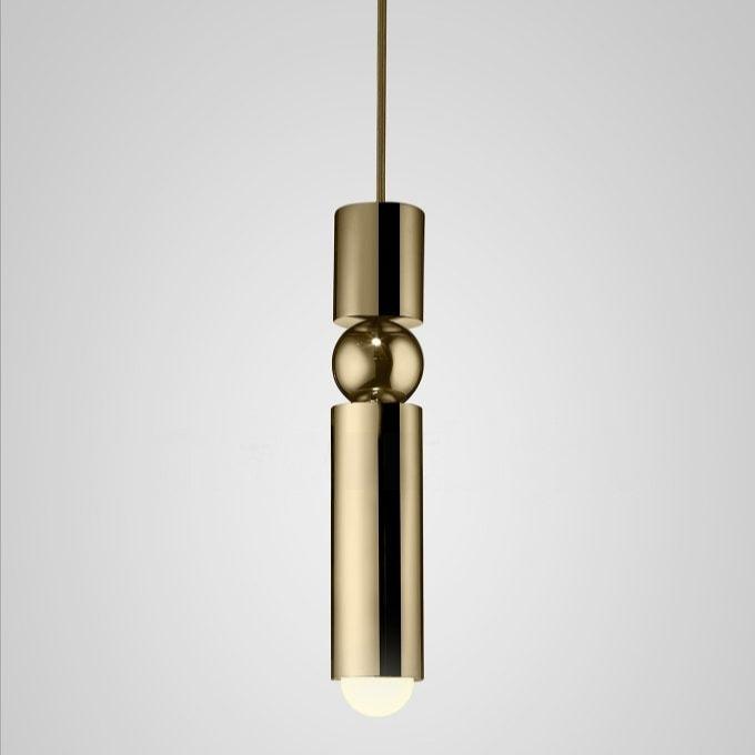 Slim Cylinder Pendant Light Clear Glass Dimmable Metal Nordic Ceiling Lamp Home Decor Stack Clear 9