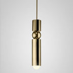 Slim Cylinder Pendant Light Clear Glass Dimmable Metal Nordic Ceiling Lamp Home Decor Stack Clear 9
