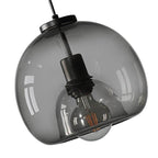 Smoke Gray Glass Pendant Light – Hand-Blown Dome Shade for Kitchen Pendant Lighting and Modern Decor 6