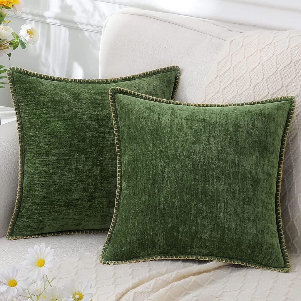 Soft Chenille Throw Pillow for Living Room and Bedroom – Decorative Couch Pillows in Multiple Sizes 0