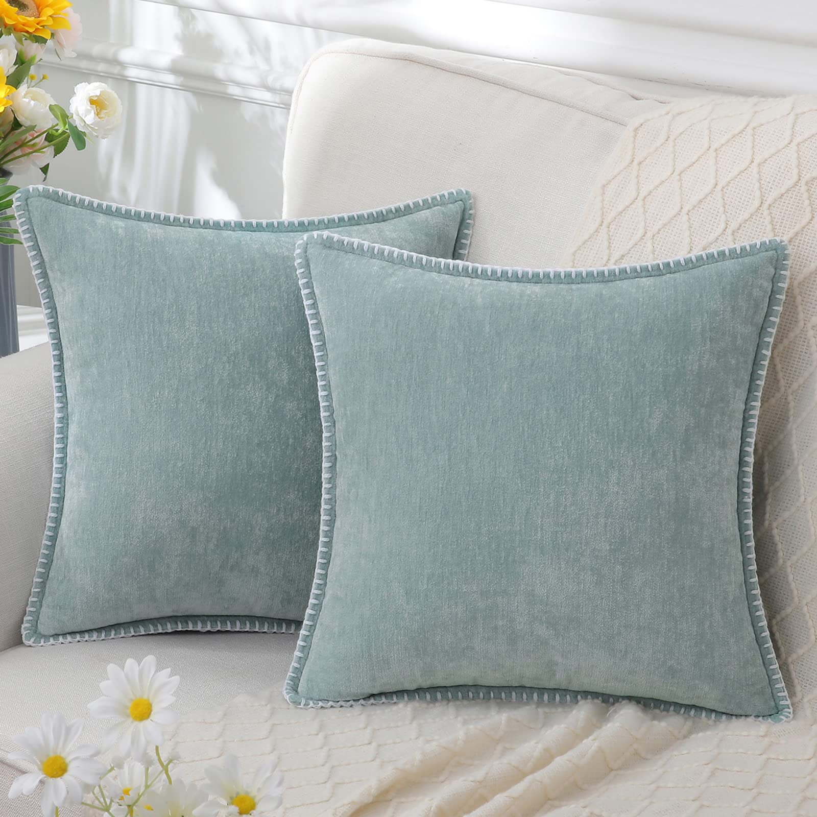 Soft Chenille Throw Pillow for Living Room and Bedroom – Decorative Couch Pillows in Multiple Sizes 3