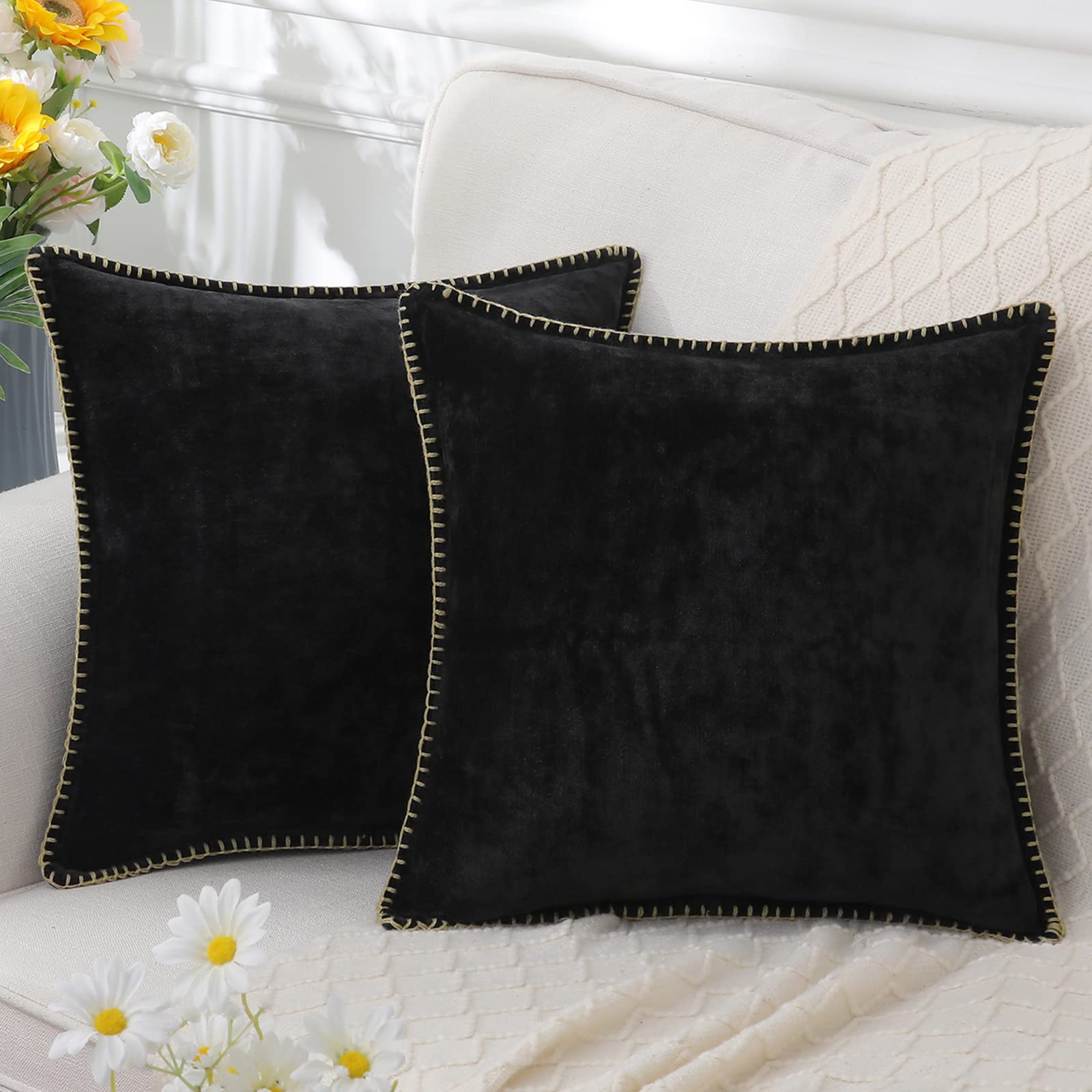 Soft Chenille Throw Pillow for Living Room and Bedroom – Decorative Couch Pillows in Multiple Sizes 4