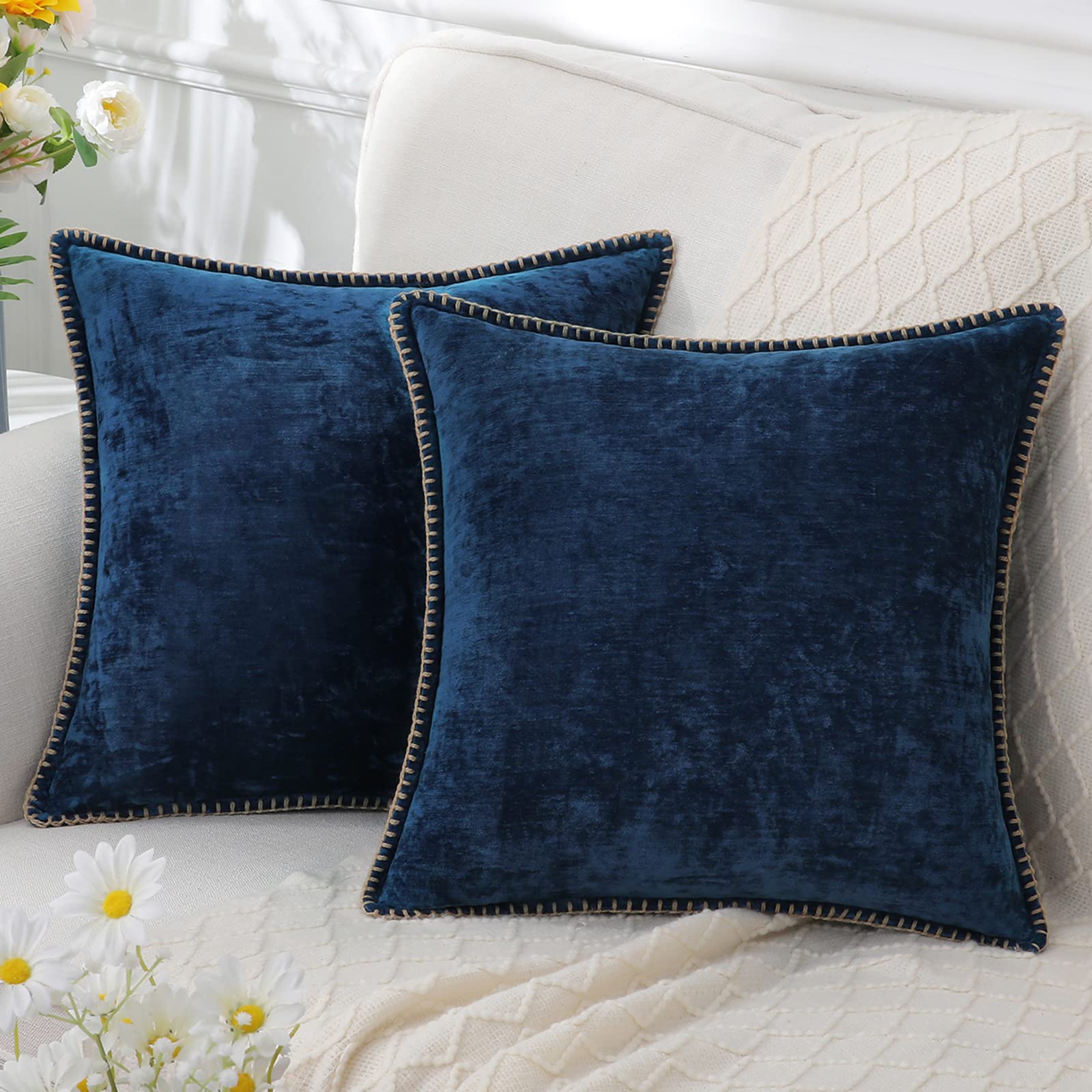 Soft Chenille Throw Pillow for Living Room and Bedroom – Decorative Couch Pillows in Multiple Sizes 7