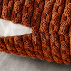 Soft Corduroy Throw Pillow with Boho Stripes – Decorative Couch Pillow for Sofa and Bed, Cozy Accent Cushion 4