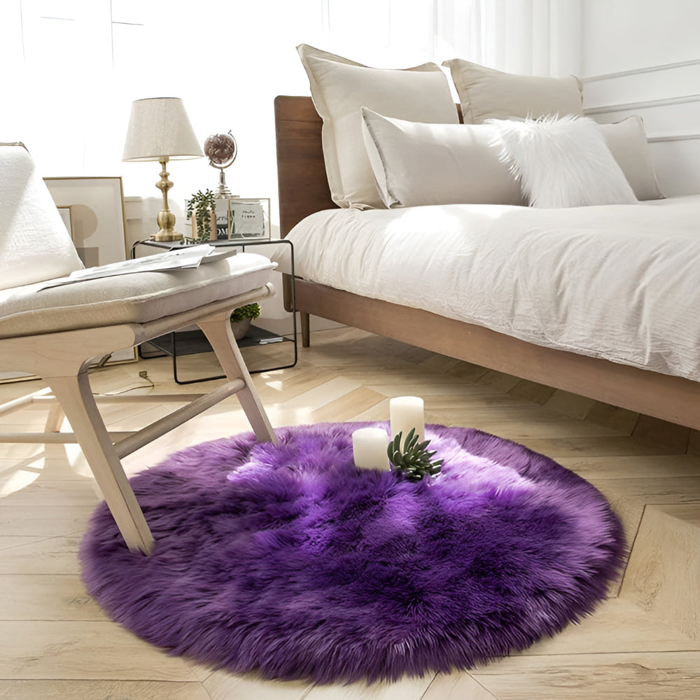 Soft Plush Area Rug Non-Slip Rubber Backed Velvet 4