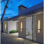 Solar-Powered Waterproof Outdoor Wall Lamp – Elegant Exterior Wall Lights for Garden Illumination 3