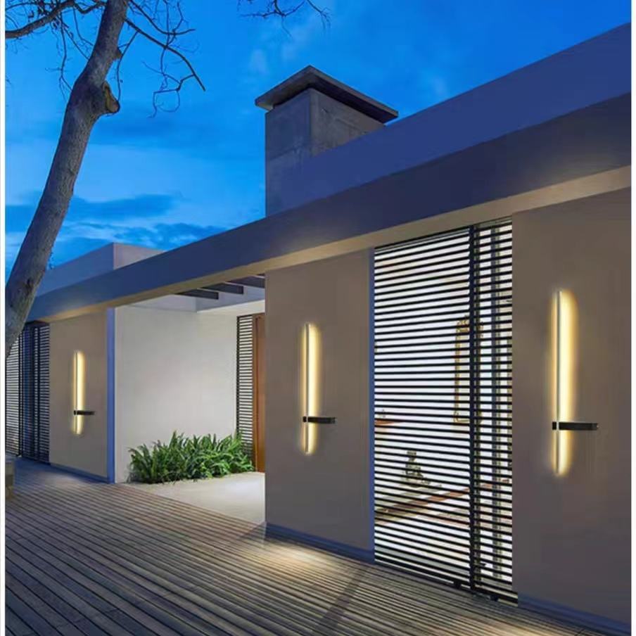 Solar-Powered Waterproof Outdoor Wall Lamp – Elegant Exterior Wall Lights for Garden Illumination 3