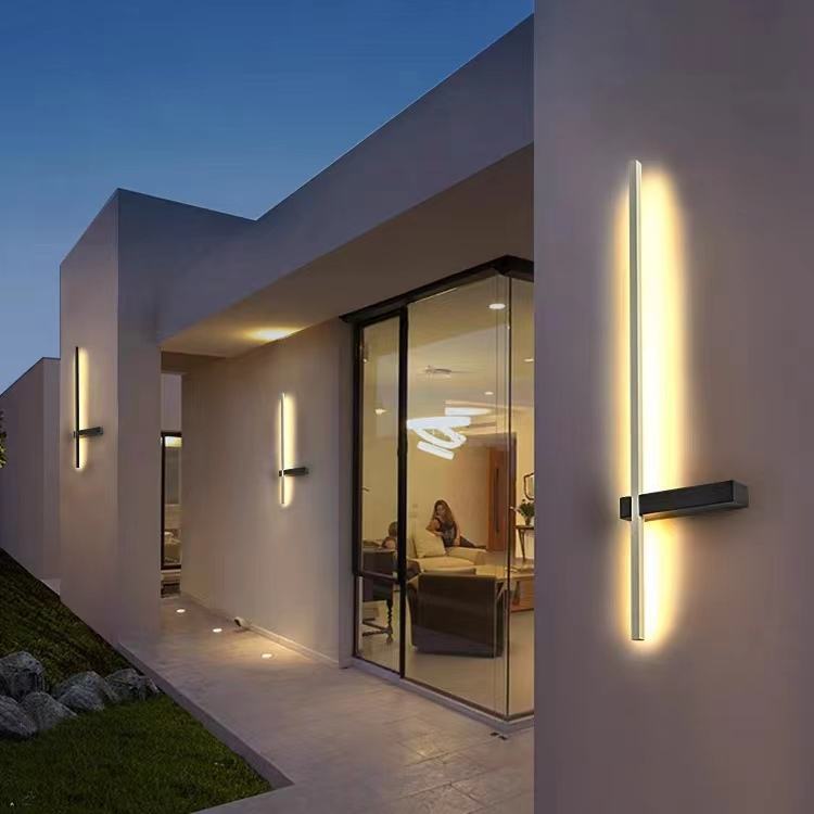 Solar-Powered Waterproof Outdoor Wall Lamp – Elegant Exterior Wall Lights for Garden Illumination 4