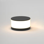 Solar Outdoor LED Garden Light – Waterproof Round Column Post, Modern Design, Energy Efficient Illumination for Patios and Fences 3