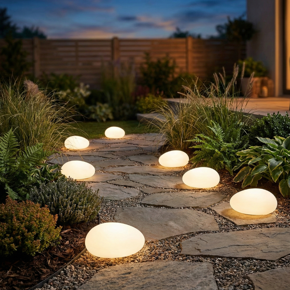 Solar Outdoor Landscape Light – Modern ABS and Sandblasted Glass – Energy-Efficient Solar Lights for Garden and Patio 10