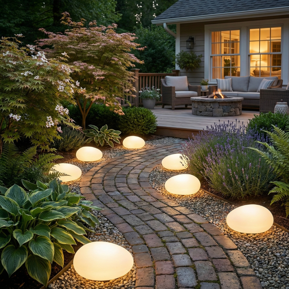 Solar Outdoor Landscape Light – Modern ABS and Sandblasted Glass – Energy-Efficient Solar Lights for Garden and Patio 11